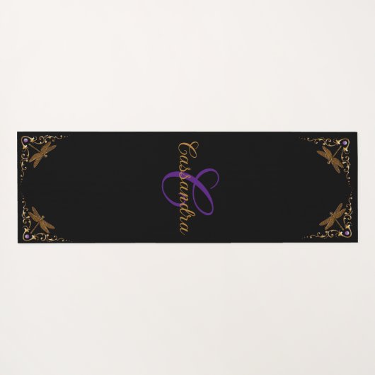 魔法のおとぎ話ファンタジー パーソナライズされた ヨガマット (裏面(横))