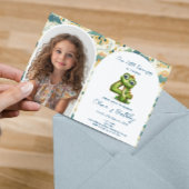 魔法のおとぎ話4歳の誕生日パーティー 招待状