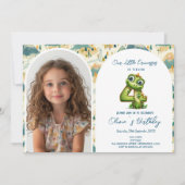 魔法のおとぎ話4歳の誕生日パーティー 招待状 (正面)