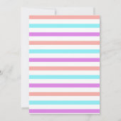 魔法のおとぎ話、ユニコーン、テーマ誕生日パーティー 招待状 (裏面)