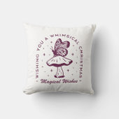 魔法のお洒落クリスマスパープルの美学 クッション (正面)