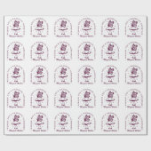 魔法のお洒落クリスマスパープルの美学 ラッピングペーパー (フラット)