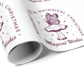 魔法のお洒落クリスマスパープルの美学 ラッピングペーパー (ロールコーナー)