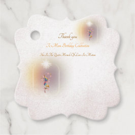 魔法のお祝いママの誕生日メッセージカード フェイバータグ