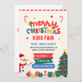 "魔法のお祝い:クリスマス招待状カード 招待状 (正面/裏面)