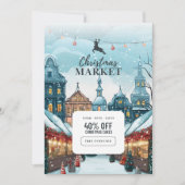 "魔法のお祝い：クリスマス招待状カード 招待状 (正面)