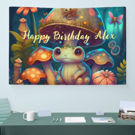 魔法のかわいいカエル 横断幕 (トレードショー)