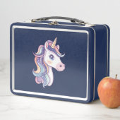 魔法のかわいいパステルユニコーン メタルランチボックス (インサイチュ)