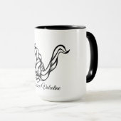 魔法のかわいいモノグラムVカスタムユニコーンバレンタイン マグカップ (正面右)