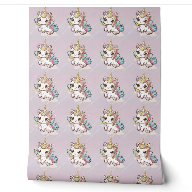 魔法のかわいいユニコーン 壁紙 (ほどく)