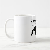 魔法のかわいい信じユニコーン私の中で、白黒 コーヒーマグカップ (左)