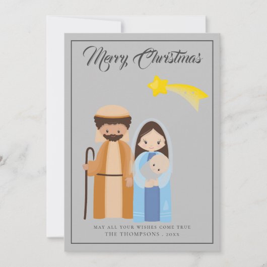 魔法のかわいい出生スタークリスマス シーズンカード (正面)