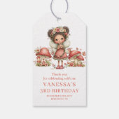 魔法のかわいい妖精の2歳の誕生日の花のギフトタグ  ギフトタグ (裏面)