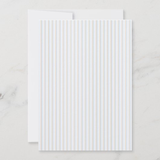 魔法のかわいい蝶ストライプの誕生日 招待状 (裏面)