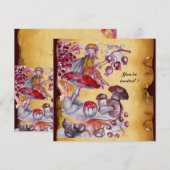 魔法のきのこのパーチメント 招待状 (正面/裏面)