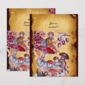 魔法のきのこのパーチメント 招待状 (正面/裏面)