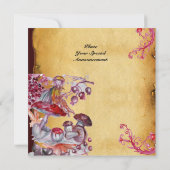 魔法のきのこの羊皮紙 招待状 (裏面)