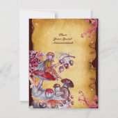 魔法のきのこの羊皮紙 招待状 (裏面)