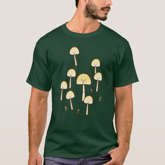 魔法のきのこの落書きの芸術 Tシャツ (正面)