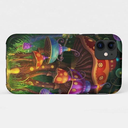 魔法のきのこ Case-Mate iPhoneケース (裏面(横))