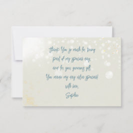 魔法のきらきらユニコーンの子供の誕生日 サンキューカード