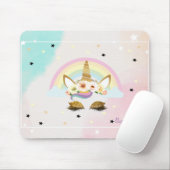 魔法のきらめき ユニコーン 虹 星 マウスパッド (マウス)