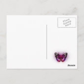 魔法のきらめく妖精ヴィンテージの赤ちゃんシャワー ポストカード (裏面)