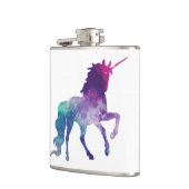 魔法のきらめく意気揚々と歩くユニコーン フラスク (左)