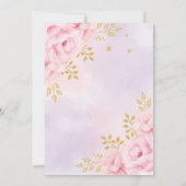 魔法のくるみ割り人形 ブッシュゴールド フラワール ガール バースデー 招待状 (裏面)