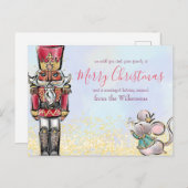 魔法のくるみ割り冬ワンダーランドクリスマス シーズンポストカード (正面/裏面)