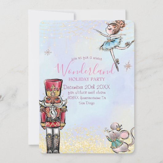 魔法のくるみ割り冬ワンダーランドクリスマス 招待状 (正面)