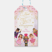 魔法のくるみ割り誕生日赤面金ゴールドフローラ ギフトタグ (正面)