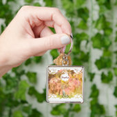 魔法のささやき: 二人の妖精の友達がいる庭 キーホルダー (手)