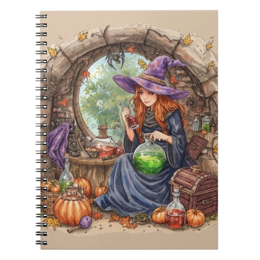 魔法のささやき、美しい魔女と彼女のポーション ノートブック (正面)