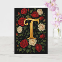 魔法のつるバライニシャル「T」 カード