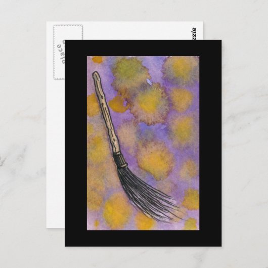 魔法のほうきのポストカード ポストカード (正面/裏面)