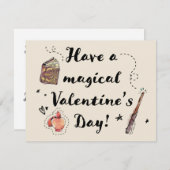 魔法のようなバレンタインデーを過ごしてね ノートカード (正面/裏面)