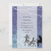 魔法のようなヴィンテージクラシック音楽 Save the Date 招待状 (裏面)