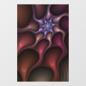 魔法のような光沢のある抽象芸術ストライプのフラカラフルルタル ウィンドウサイン (シート)