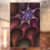 魔法のような光沢のある抽象芸術ストライプのフラカラフルルタル ウィンドウサイン (シート2)