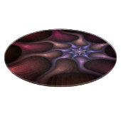 魔法のような光沢のある抽象芸術ストライプのフラカラフルルタル カッティングボード (角)