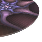 魔法のような光沢のある抽象芸術ストライプのフラカラフルルタル カッティングボード (角)