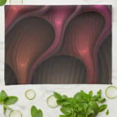 魔法のような光沢のある抽象芸術ストライプのフラカラフルルタル キッチンタオル (折り畳み)