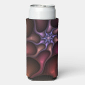 魔法のような光沢のある抽象芸術ストライプのフラカラフルルタル スリム缶クーラー (Seltzer裏面)