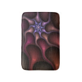 魔法のような光沢のある抽象芸術ストライプのフラカラフルルタル バスマット (正面縦)