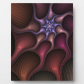 魔法のような光沢のある抽象芸術ストライプのフラカラフルルタル フォトプラーク (正面)