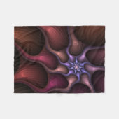 魔法のような光沢のある抽象芸術ストライプのフラカラフルルタル フリースブランケット (正面(横))