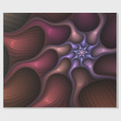 魔法のような光沢のある抽象芸術ストライプのフラカラフルルタル ラッピングペーパー (フラット)