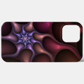 魔法のような光沢のある抽象芸術ストライプのフラカラフルルタル Case-Mate iPhoneケース (裏面 (横))