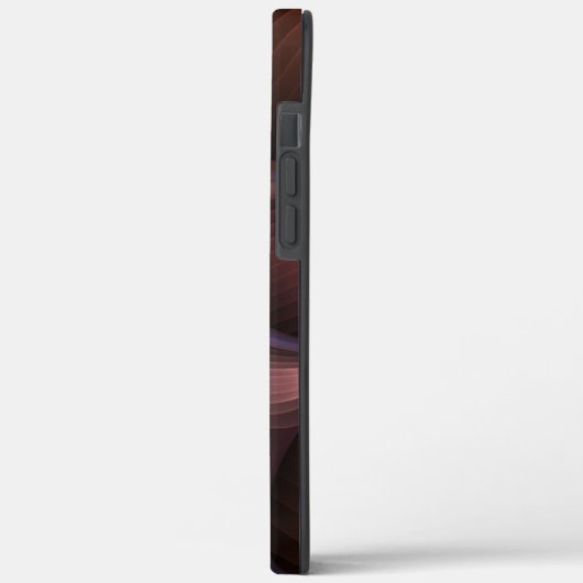 魔法のような光沢のある抽象芸術ストライプのフラカラフルルタル Case-Mate iPhoneケース (裏面 / 左)